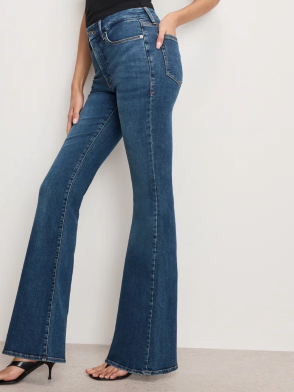 Good American Good Legs Flare Jeans